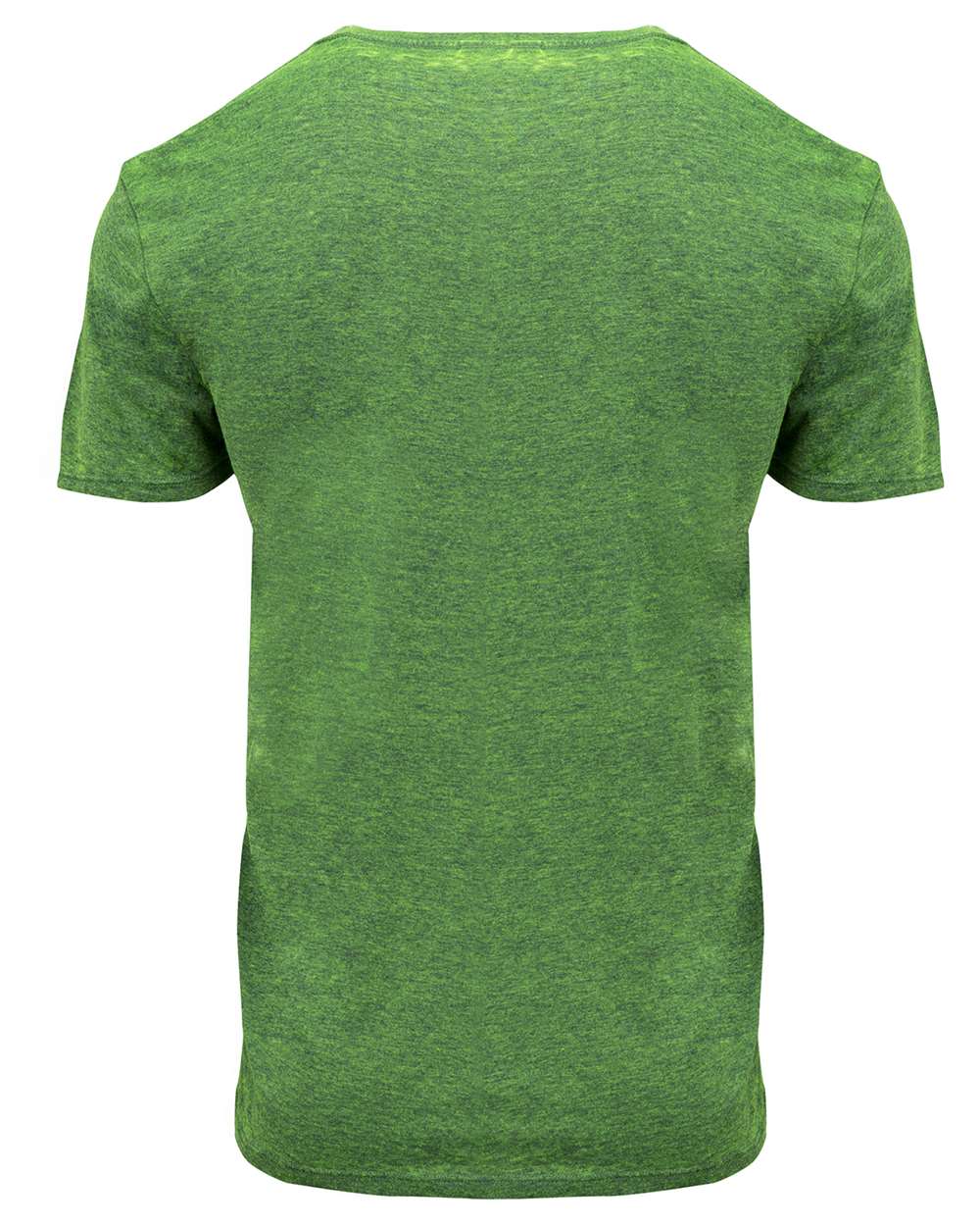 Rear View of Emerald Unisex Cross Dye T-Shirt - 115A