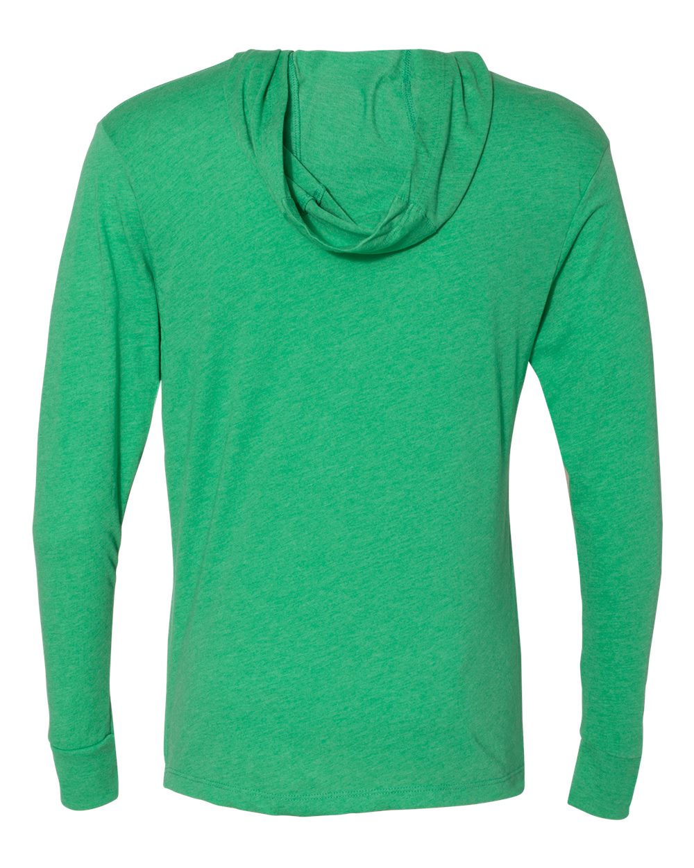 Rear View of Envy Triblend Hooded Long Sleeve Pullover - 6021