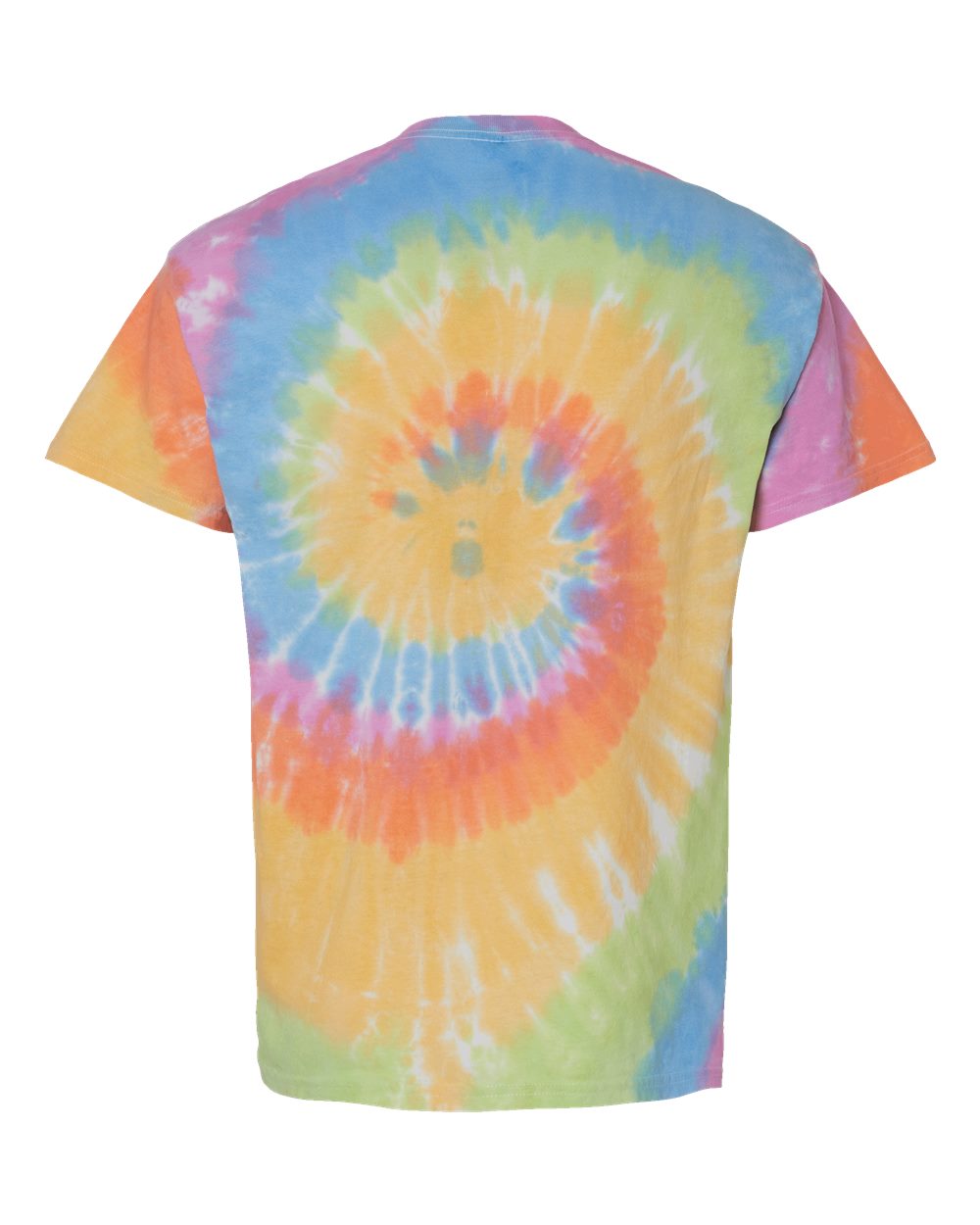 Rear View of Eternity Multi-Color Tie-Dyed T-Shirt - 1000