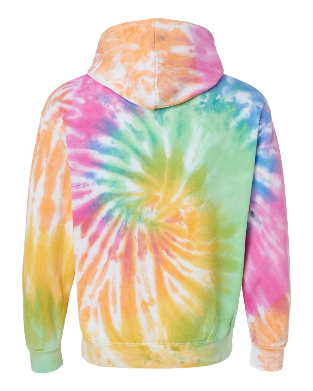 Rear View of Eternity Tie-Dyed Hooded Sweatshirt - 8777