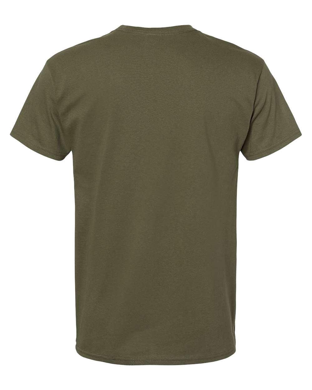Rear View of Fatigue Green Essential-T T-Shirt - 5280