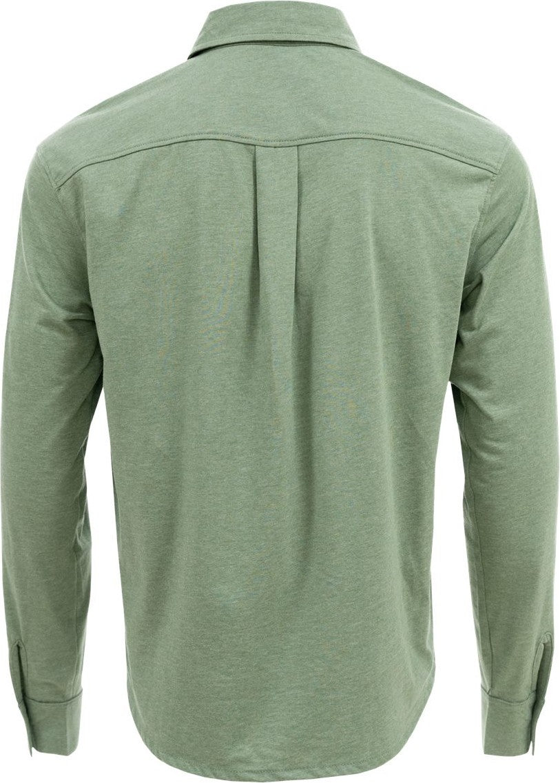 Rear View of Fern Eco Button Down Shirt - EC650