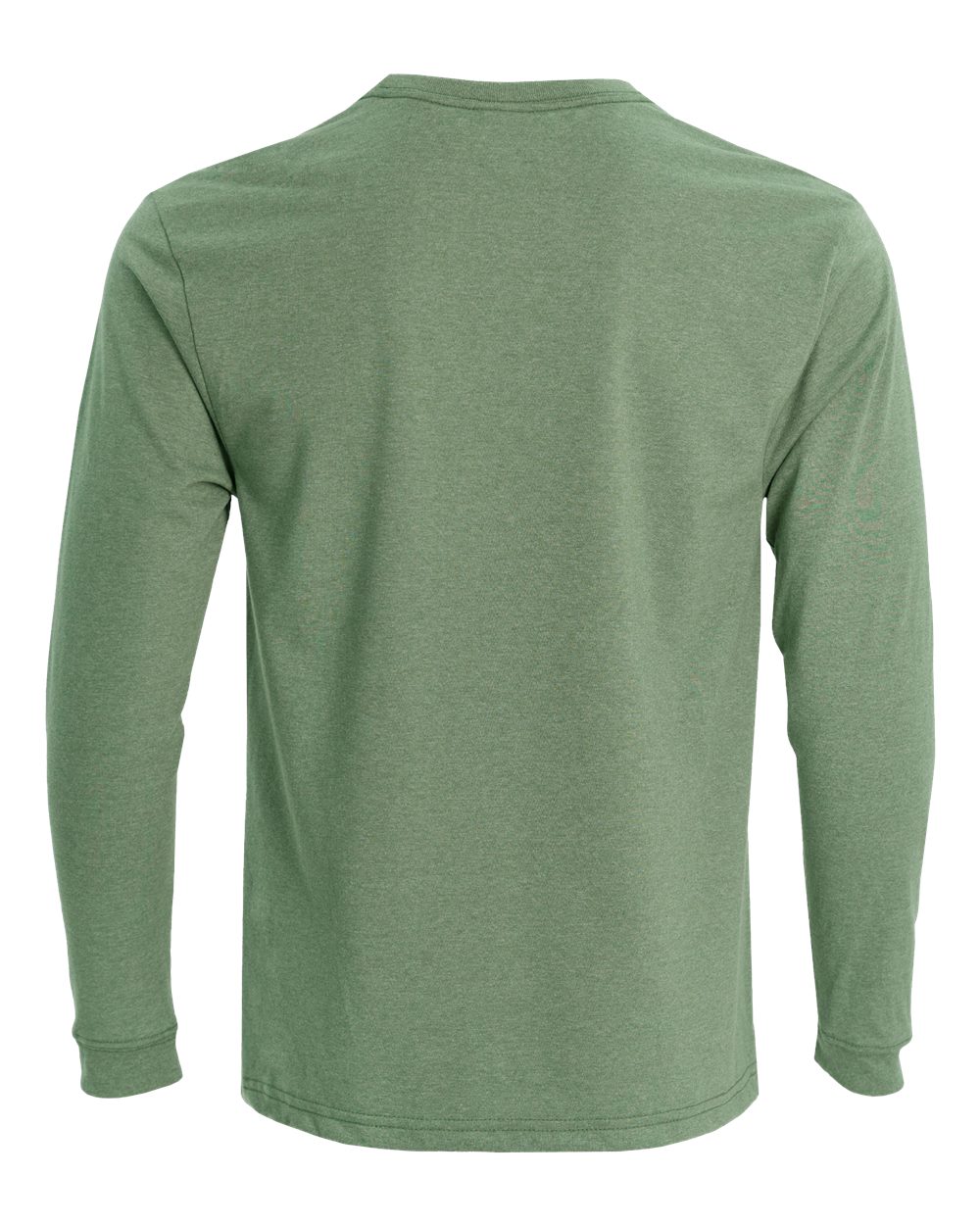 Rear View of Fern Eco Long Sleeve T-Shirt - EC102