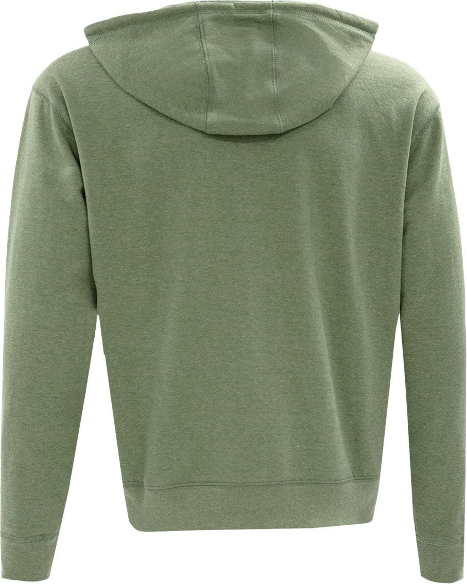 Rear View of Fern Full-Zip Hooded Sweatshirt - RC1090