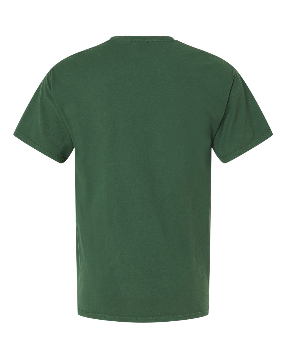 Rear View of Field Green Garment-Dyed T-Shirt - GDH100