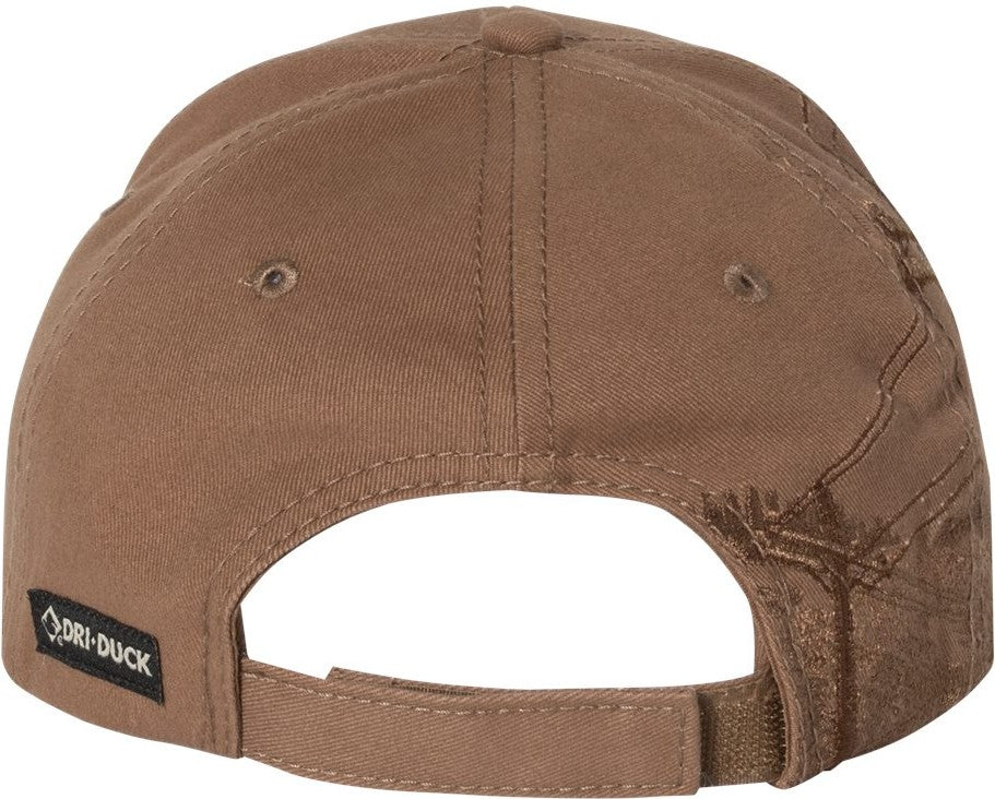 Rear View of Field Khaki Lineman Cap - 3345