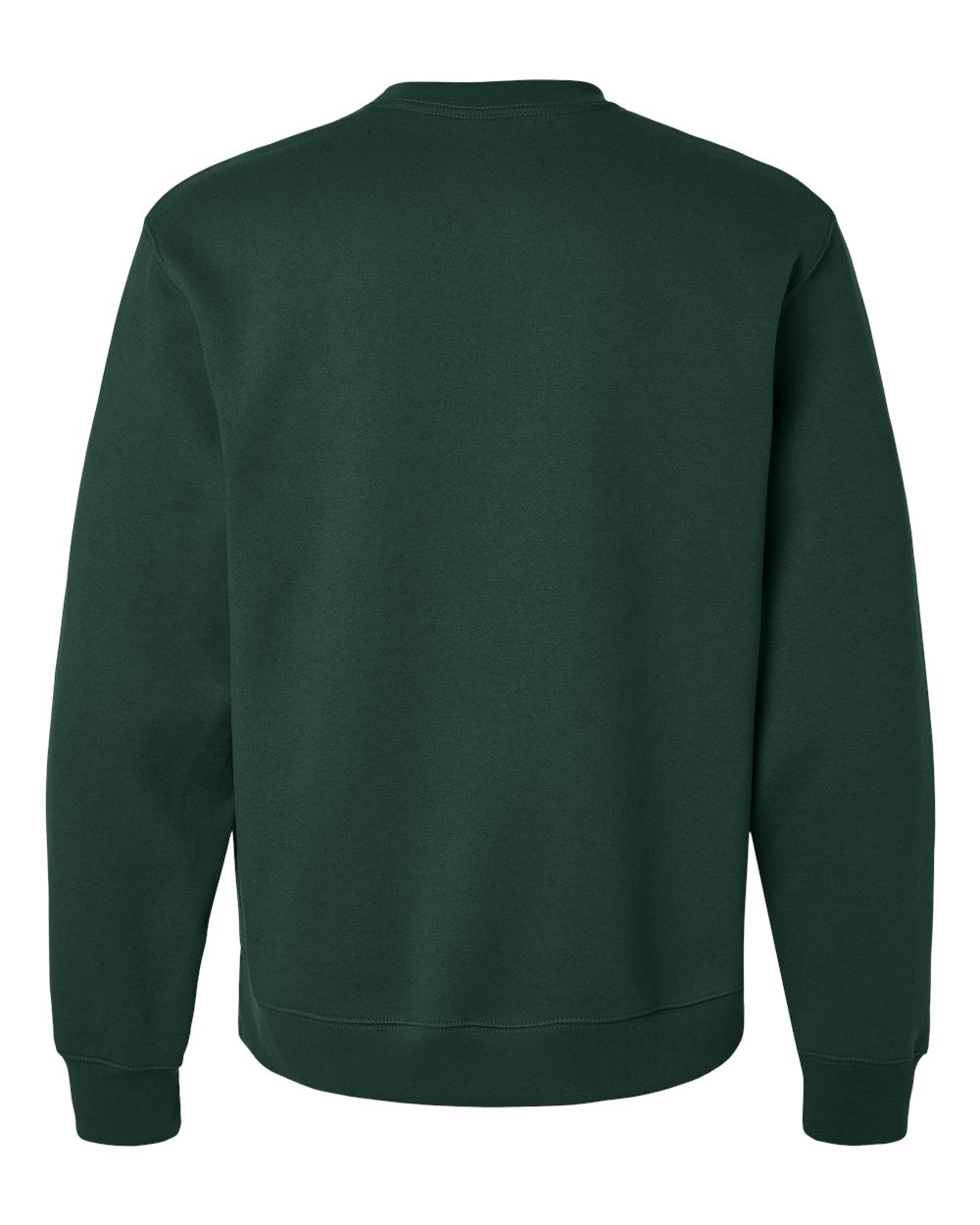 Rear View of Forest 10 oz. Heavyweight Sweatshirt - 4711