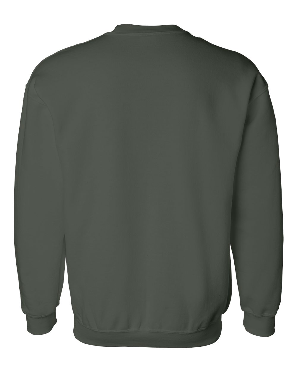 Rear View of Forest DryBlend® Crewneck Sweatshirt - 12000