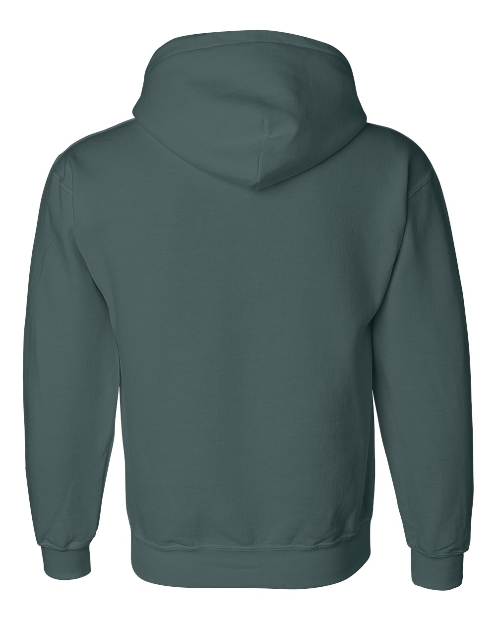 Rear View of Forest DryBlend® Hooded Sweatshirt - 12500