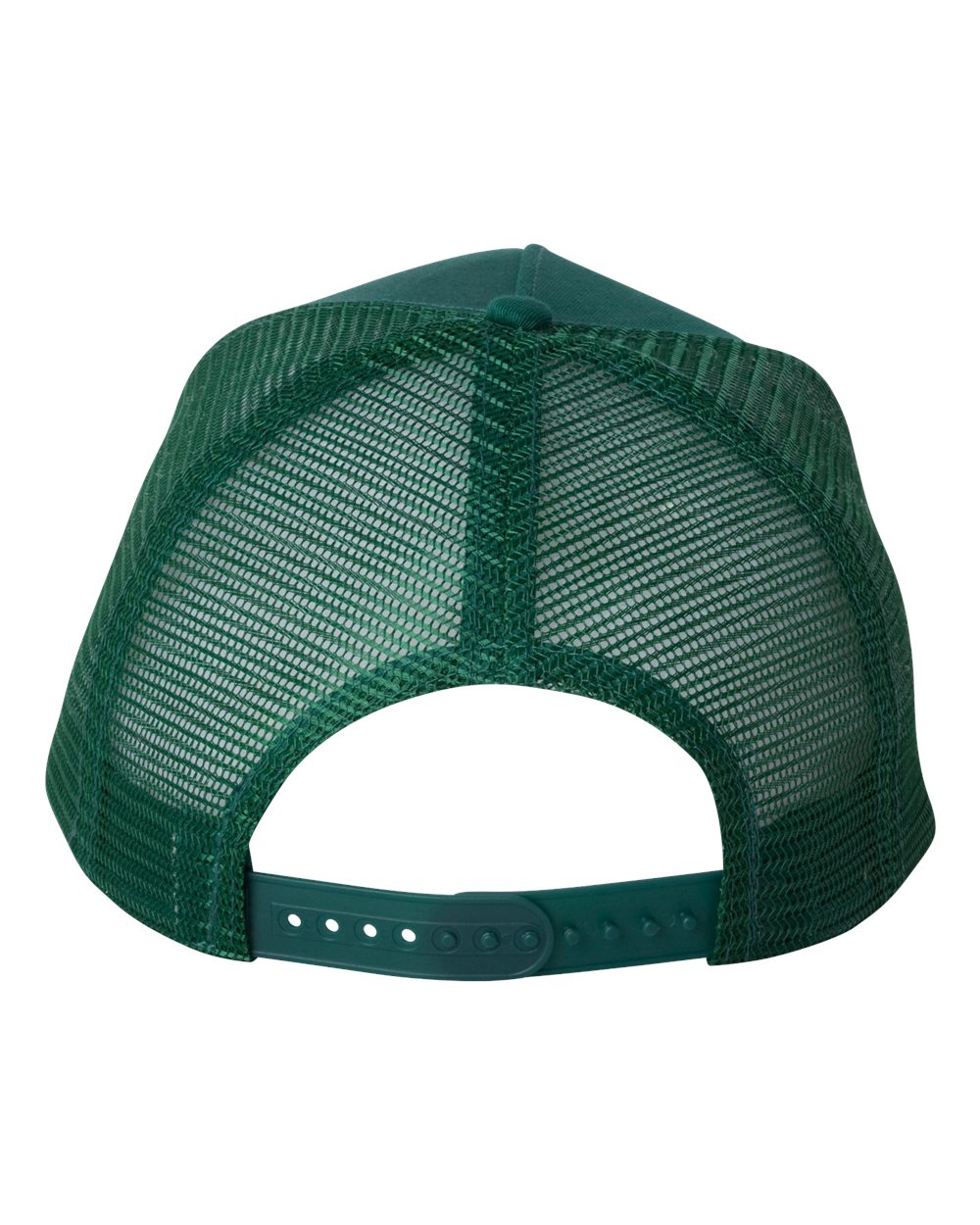 Front View of Forest Five-Panel Trucker Cap - 8804H
