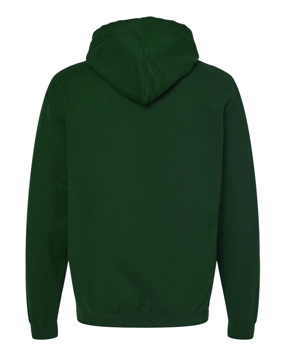Rear View of Forest Fleece Hooded Sweatshirt - 320
