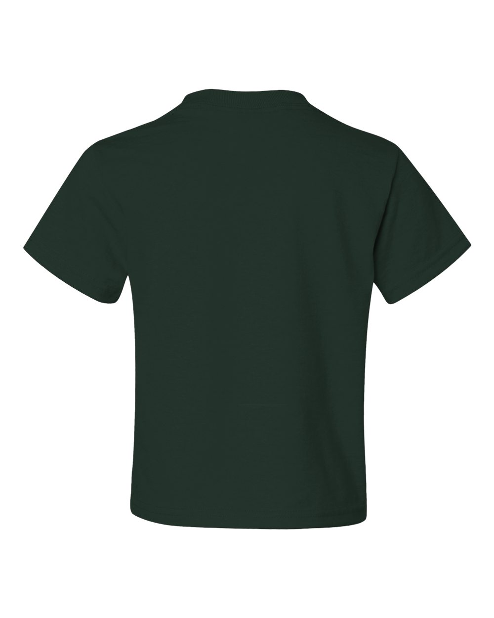 Rear View of Forest Green Dri-Power® Youth 50/50 T-Shirt - 29BR