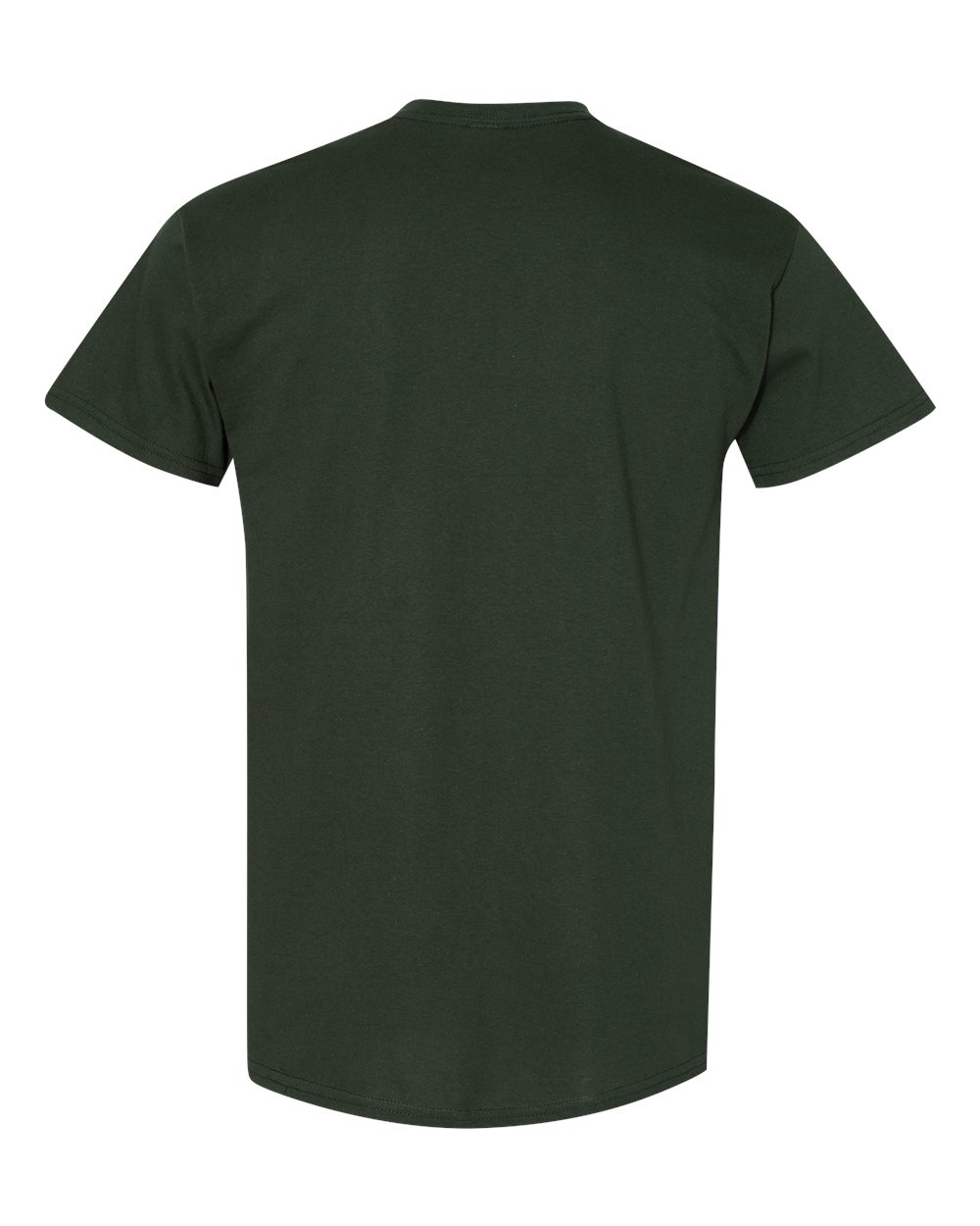 Rear View of Forest Green Heavy Cotton™ T-Shirt - 5000