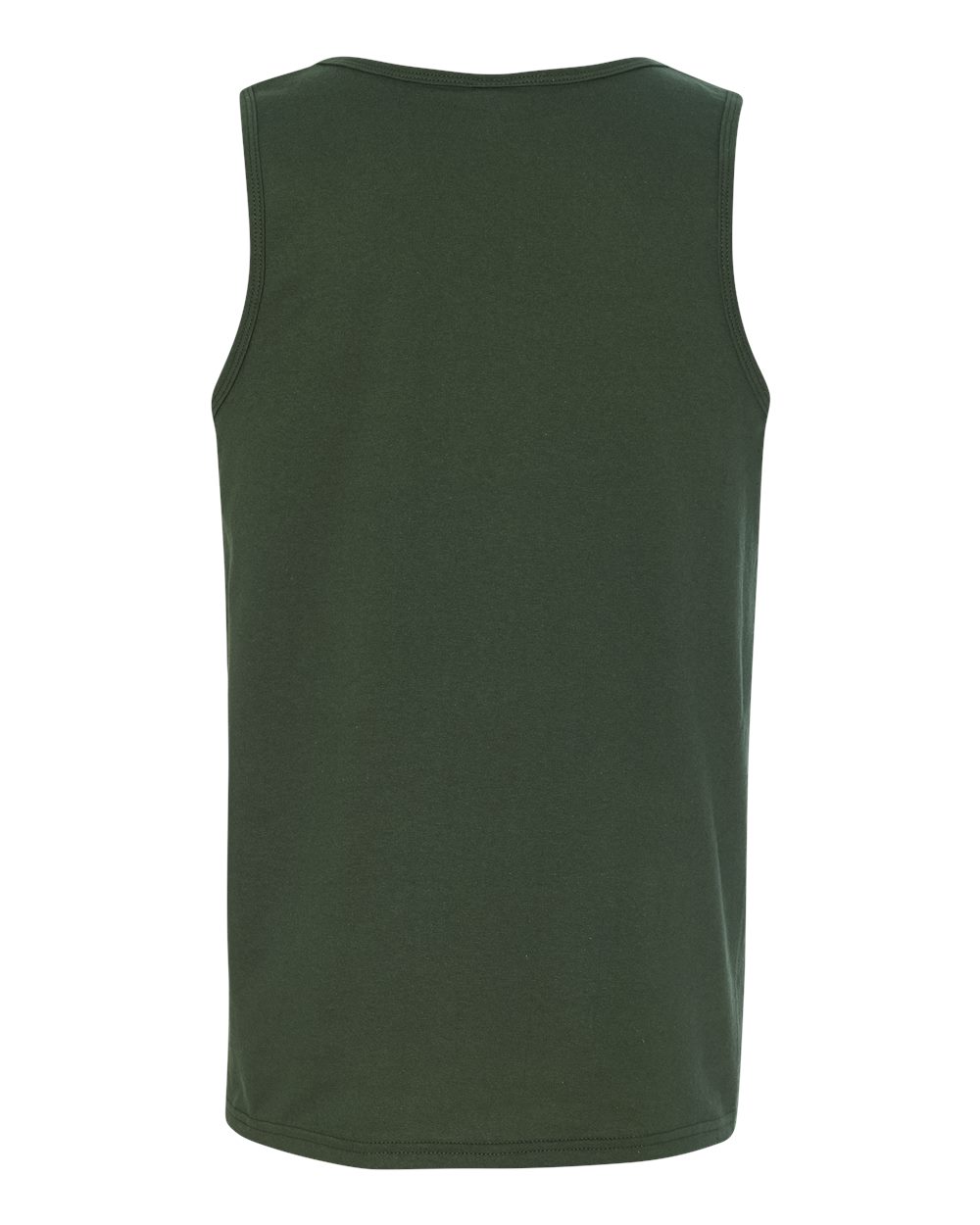 Rear View of Forest Green Heavy Cotton™ Tank Top - 5200