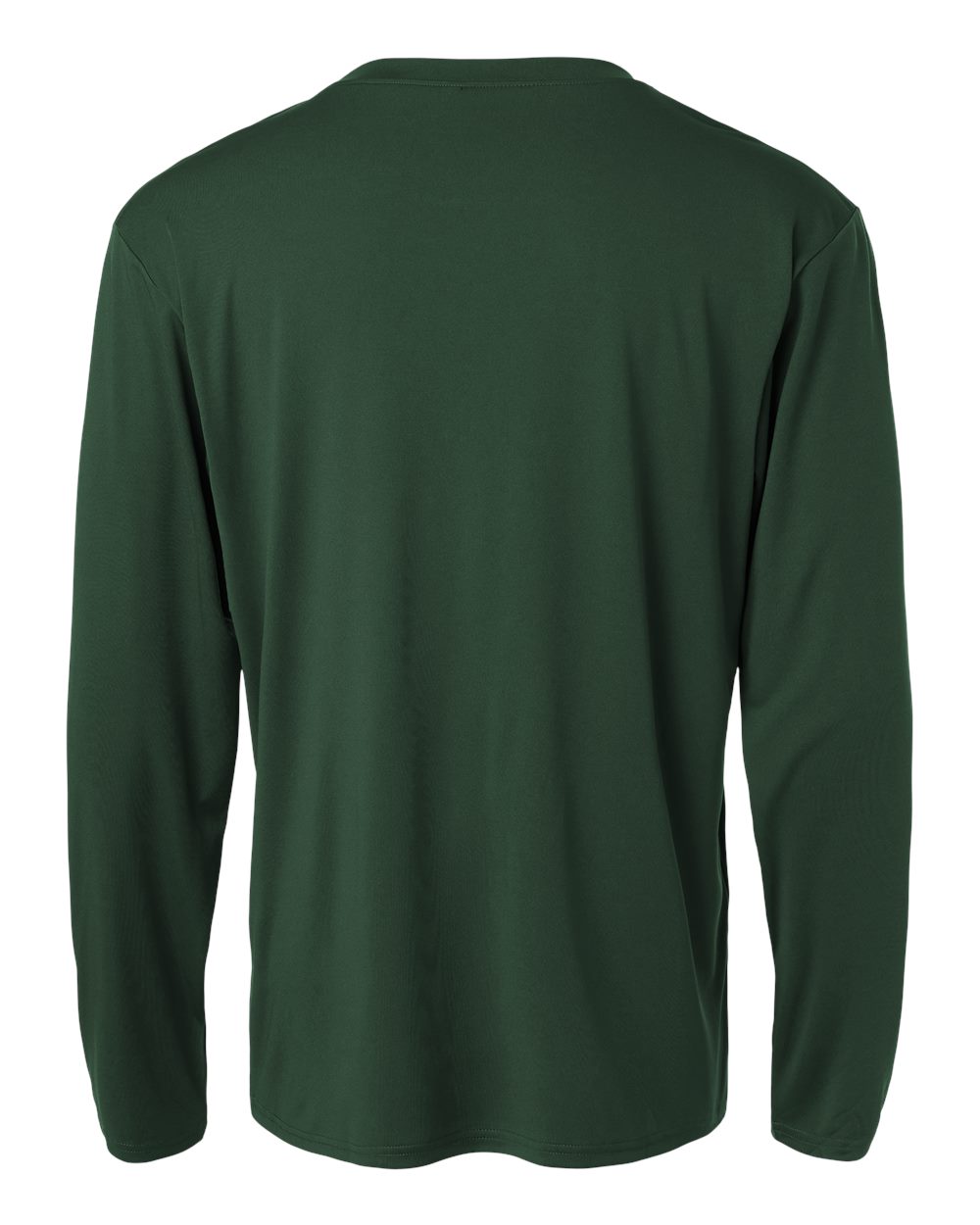 Rear View of Forest Green Pro-Lock Performance Long Sleeve T-Shirt - 48400