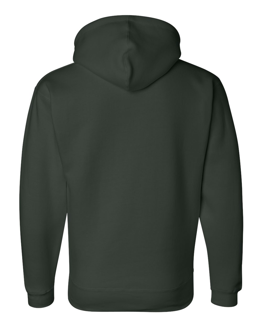 Rear View of Forest Premium Hooded Sweatshirt - 8824