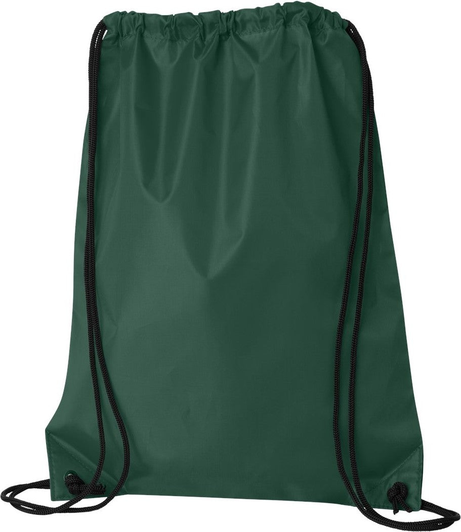 Rear View of Forest Value Drawstring Backpack - 8886