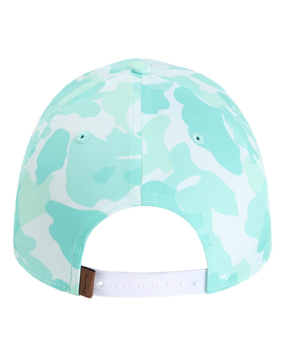Front View of Frog Skin Camo Aqua The Outtasite Cap - 5058
