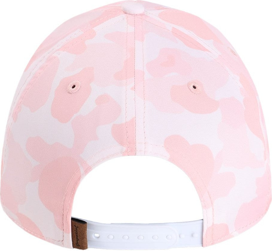 Rear View of Frog Skin Camo Light Pink The Outtasite Cap - 5058