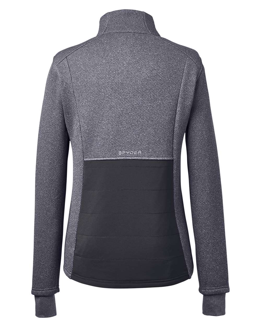 Rear View of Frontier Heather/ Black Women's Pursuit Jacket - s17299