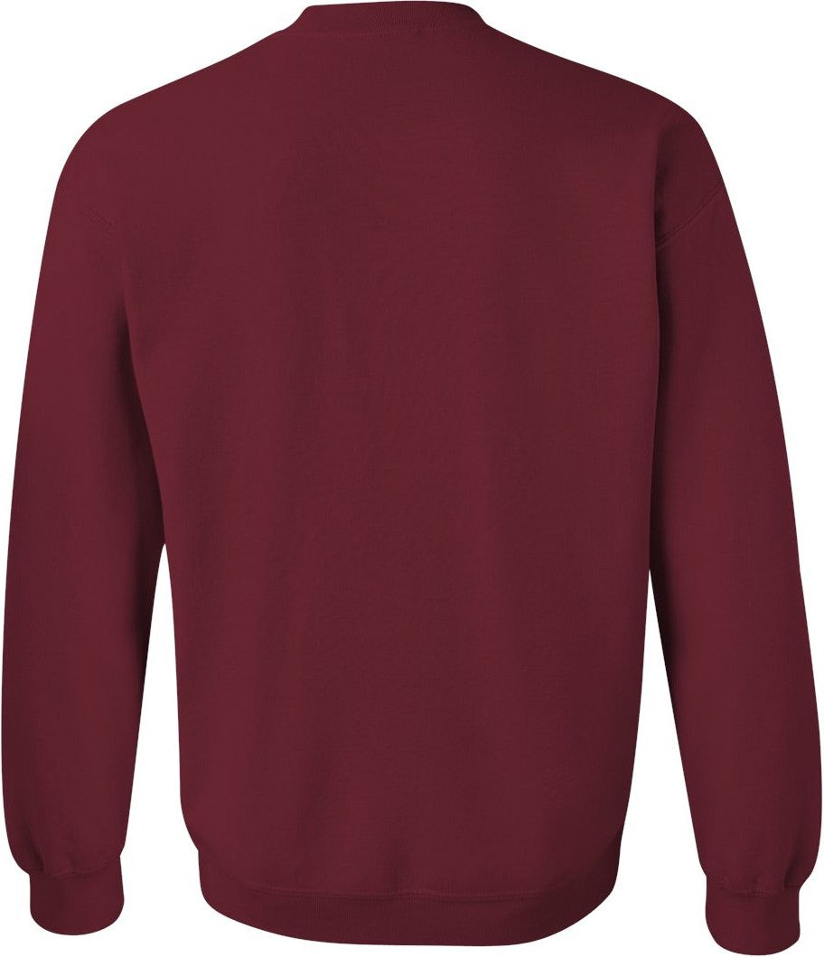 Rear View of Garnet Heavy Blend™ Crewneck Sweatshirt - 18000