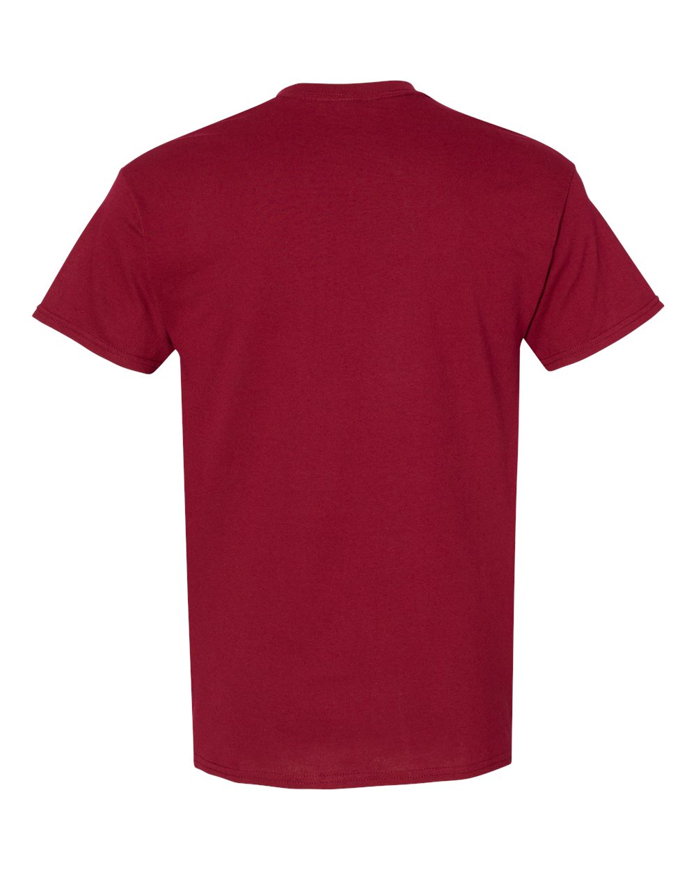 Rear View of Garnet Heavy Cotton™ T-Shirt - 5000