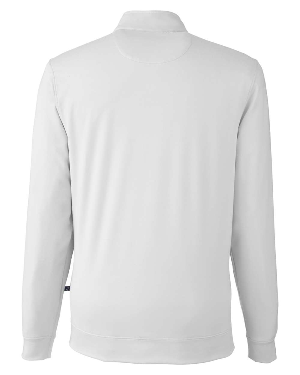 Rear View of Glacier McKinnon Quarter-Zip Pullover - SWM500