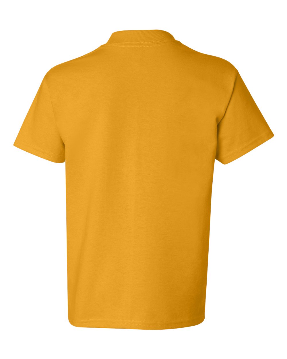 Rear View of Gold Authentic Youth T-Shirt - 5450
