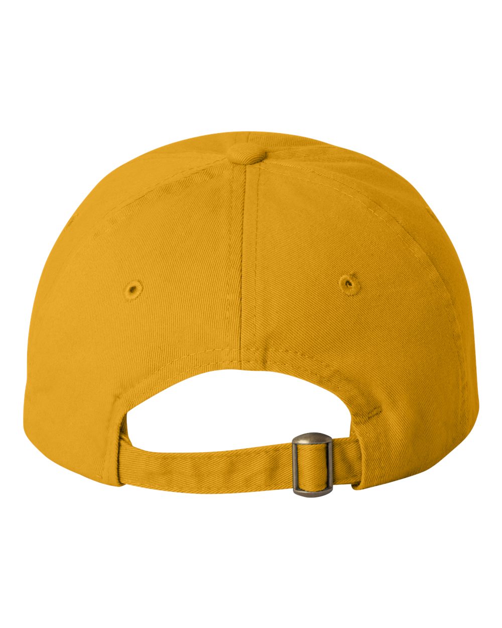 Rear View of Gold Bio-Washed Classic Dad Hat - VC300A