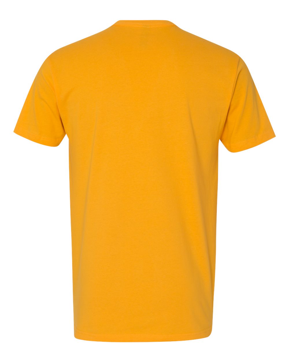 Rear View of Gold Cotton T-Shirt - 3600