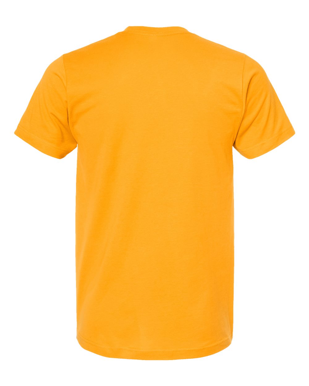 Rear View of Gold Fine Jersey T-Shirt - 202