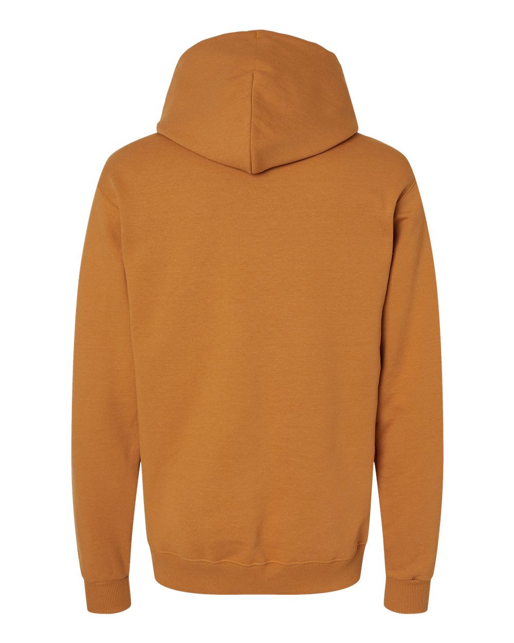 Rear View of Gold Glint Powerblend® Hooded Sweatshirt - S700