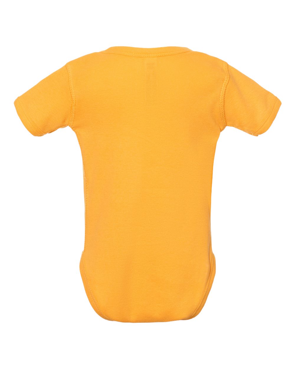 Rear View of Gold Infant Baby Rib Bodysuit - 4400