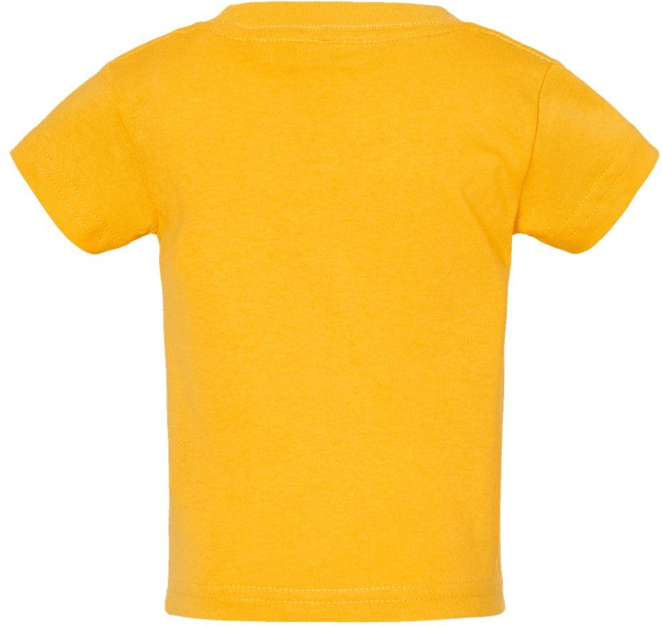 Rear View of Gold Infant Cotton Jersey Tee - 3401