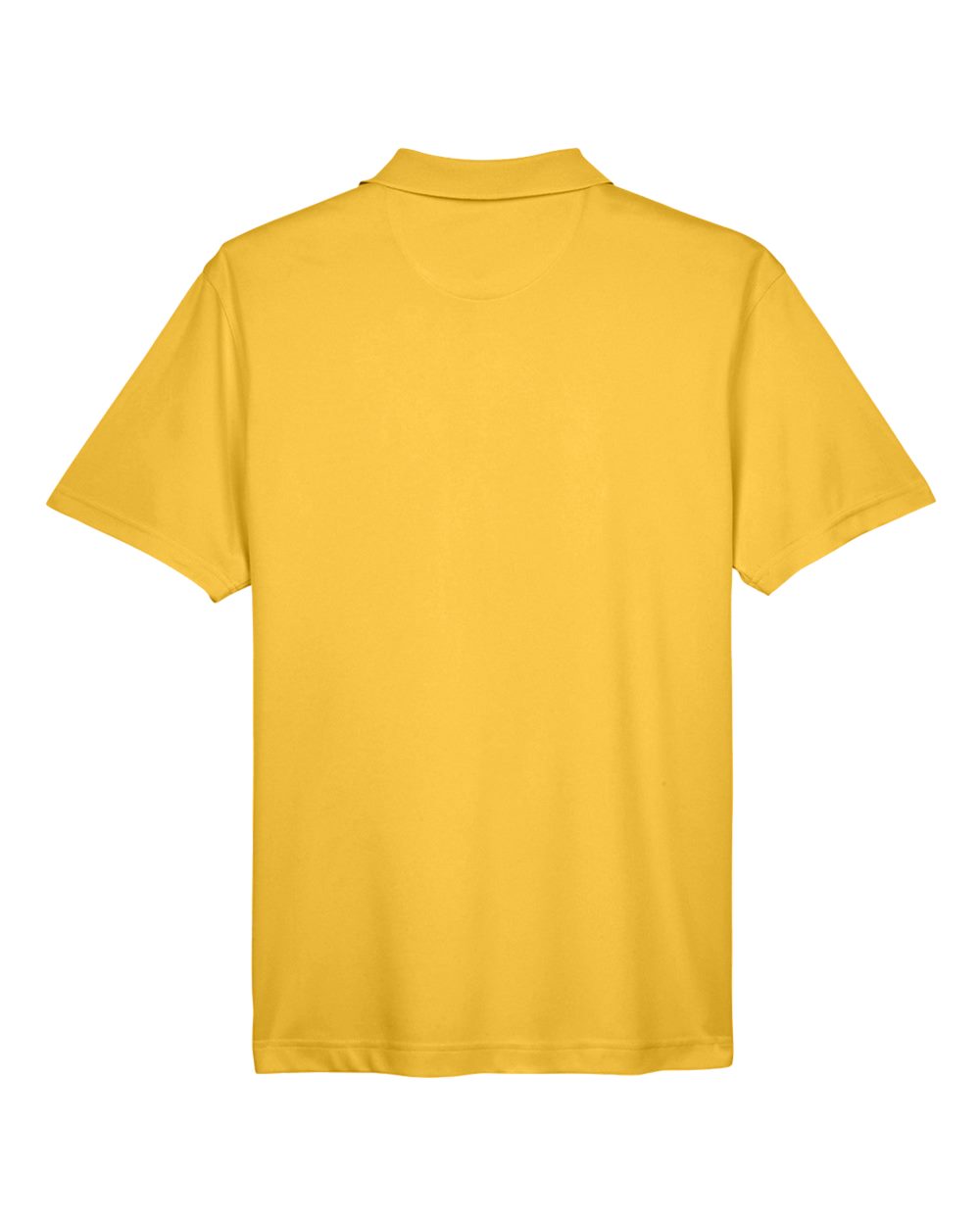 Rear View of Gold Men's Polyester Jersey Polo - M315