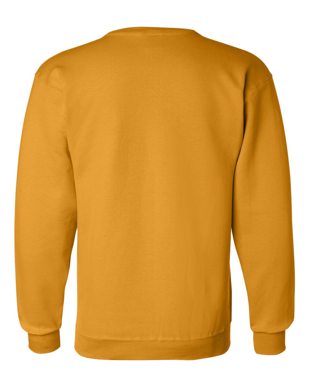Rear View of Gold Powerblend® Crewneck Sweatshirt - S600