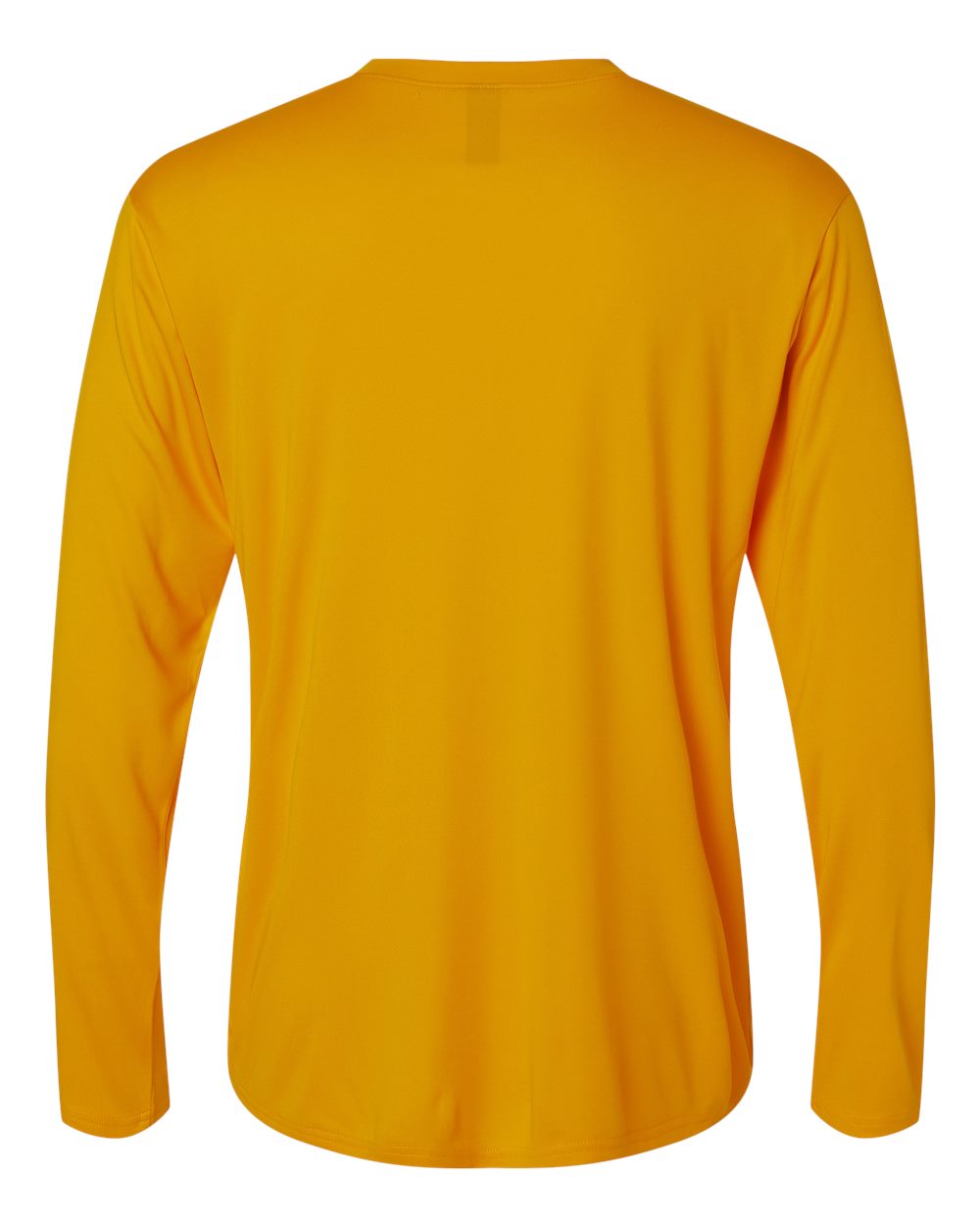 Rear View of Gold Pro-Lock Performance Long Sleeve T-Shirt - 48400