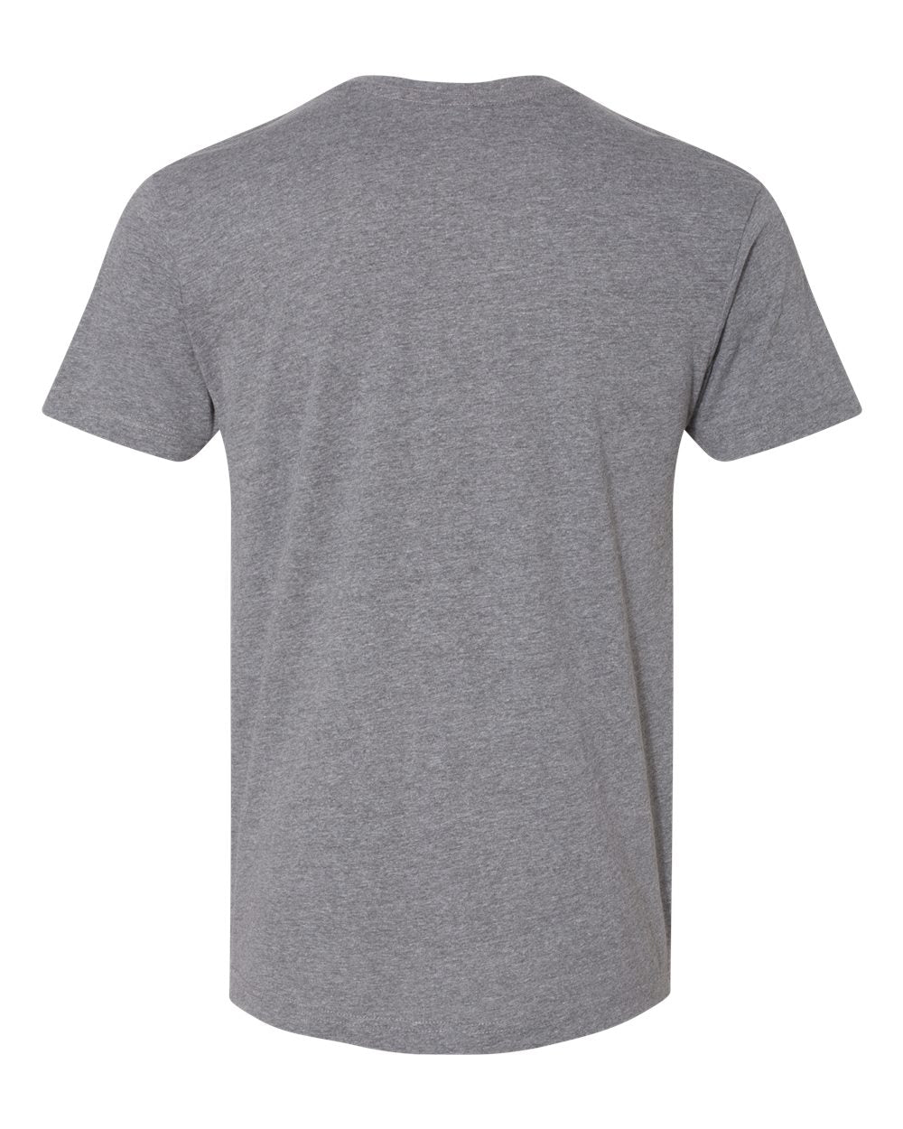 Rear View of Granite Heather Fine Jersey Tee - 6901
