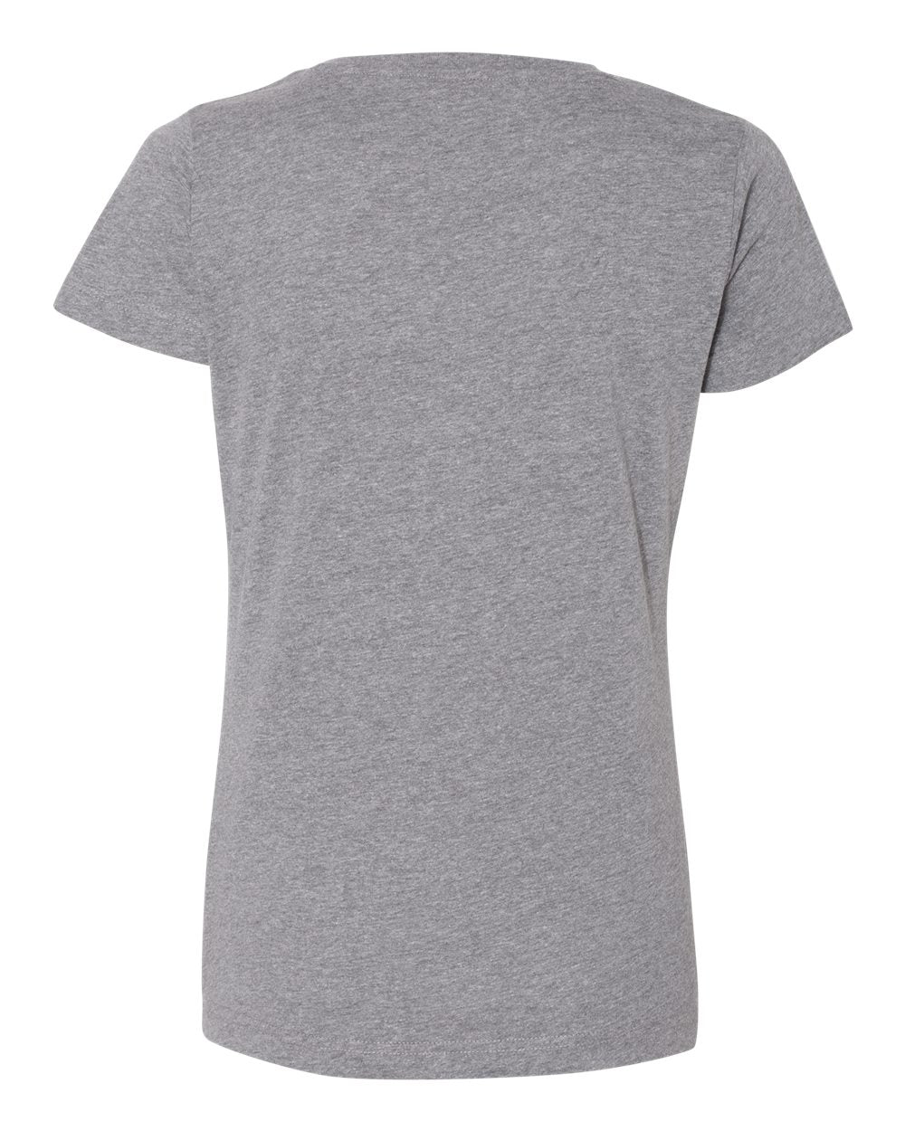 Front View of Granite Heather Women's Fine Jersey Tee - 3516