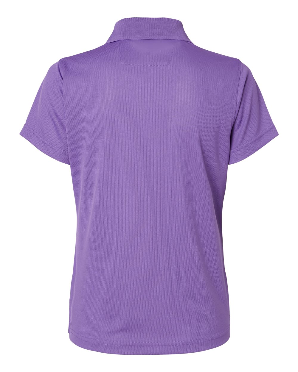 Front View of Grape Women's Saratoga Performance Mini Mesh Polo - 104