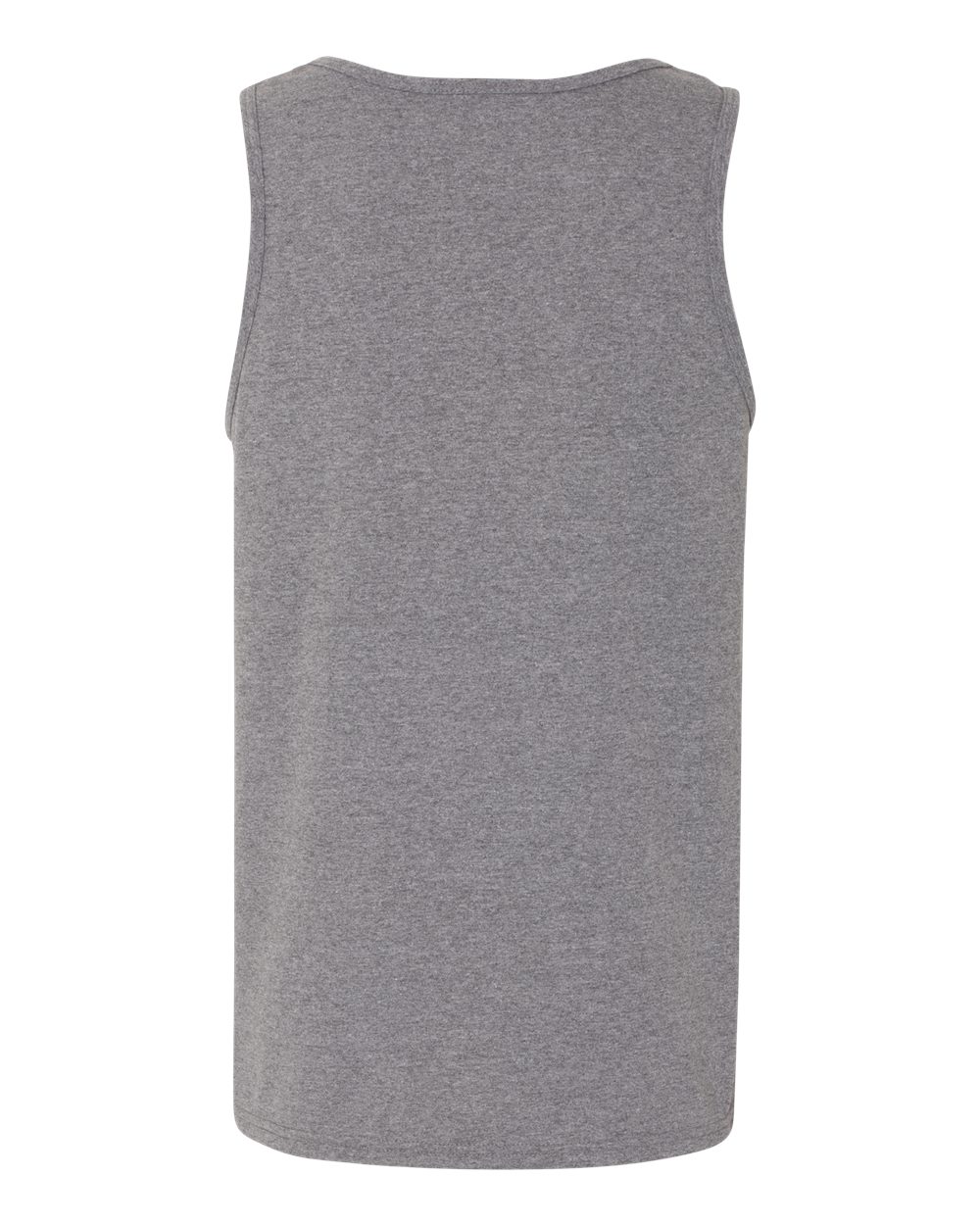 Rear View of Graphite Heather Heavy Cotton™ Tank Top - 5200