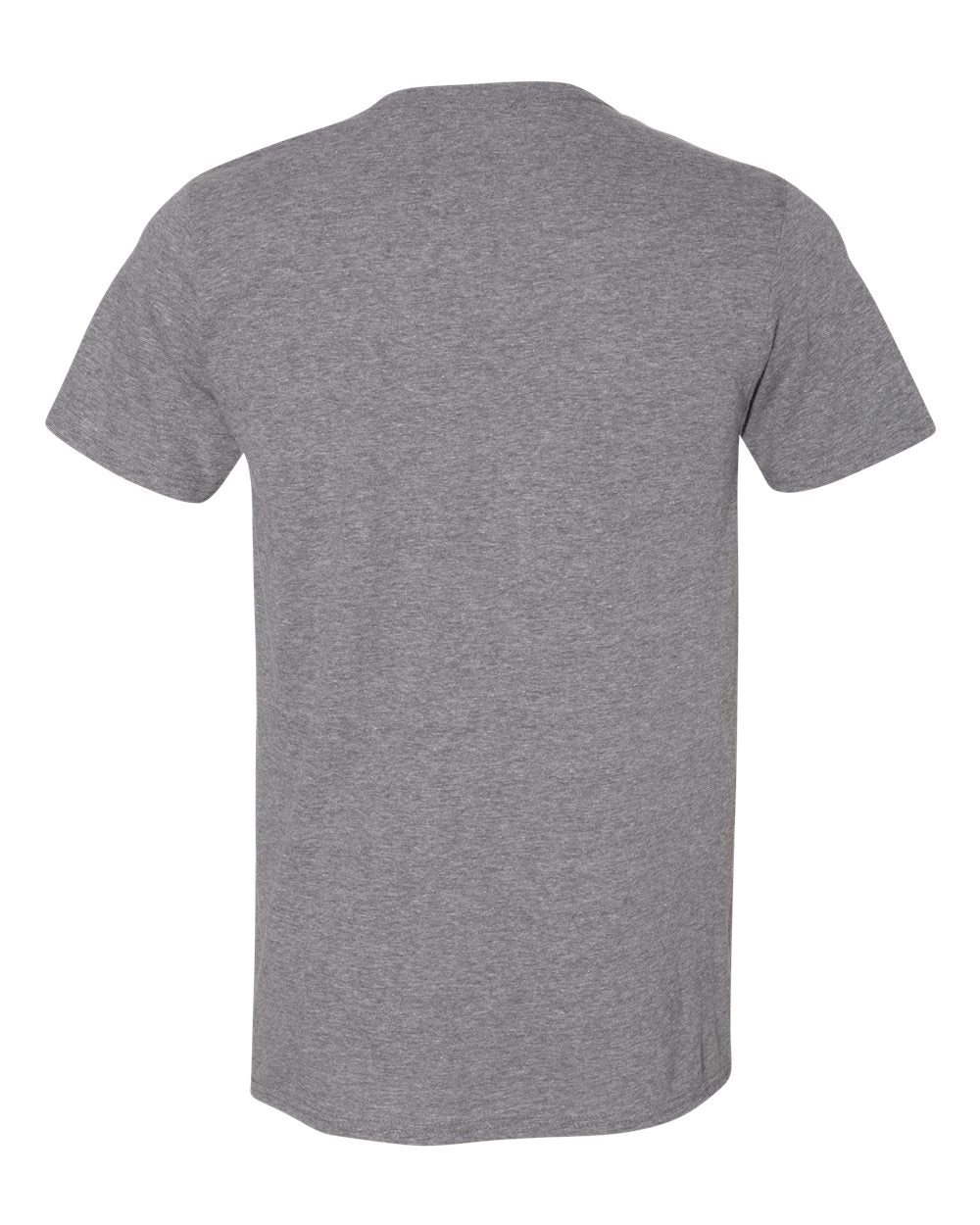 Rear View of Graphite Heather Softstyle® T-Shirt - 64000