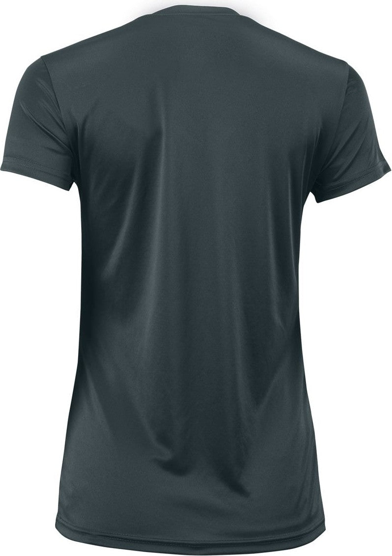 Rear View of Graphite Women's Vera V-Neck T-Shirt - 203