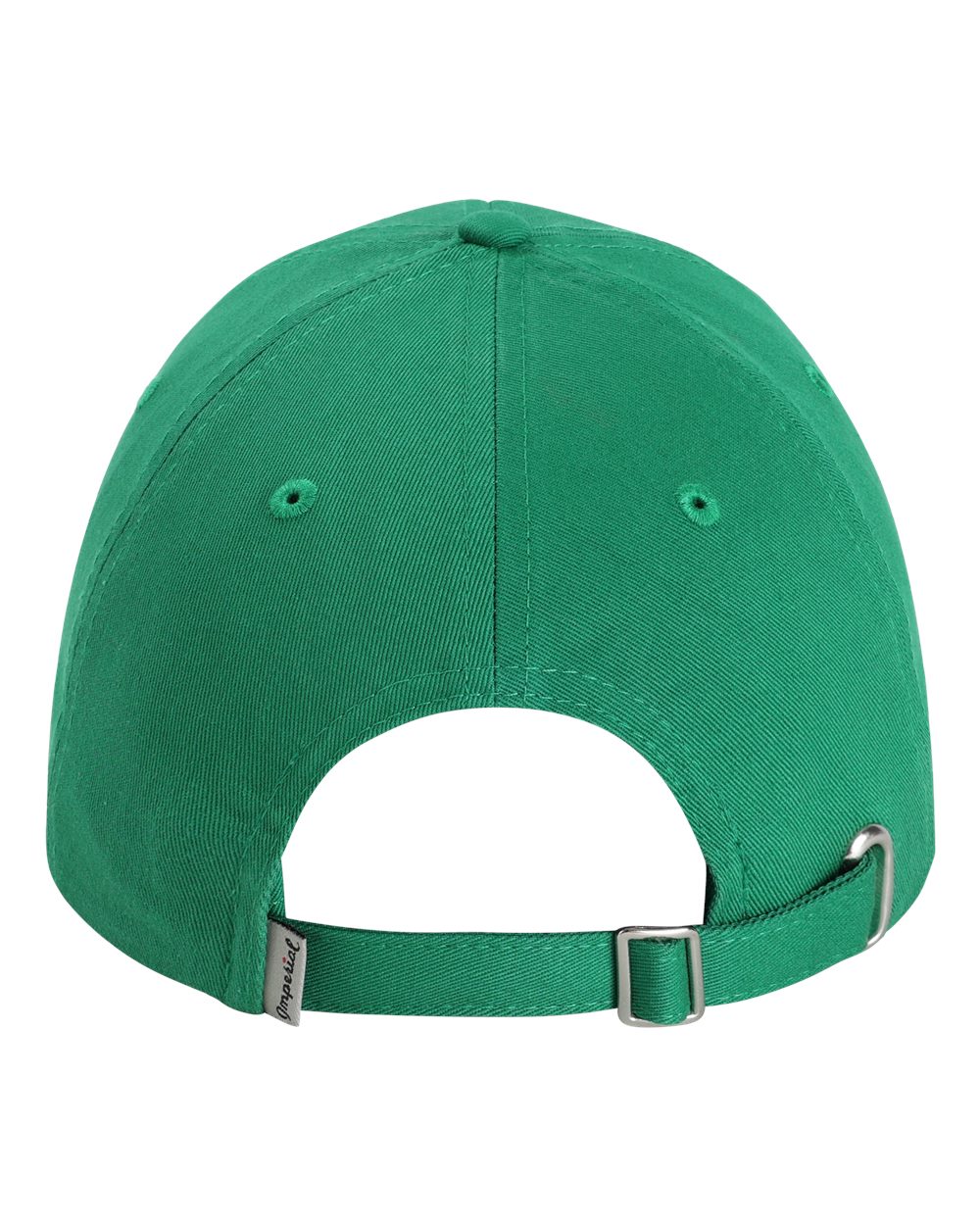 Rear View of Grass Green The Original Buckle Dad Hat - X210B