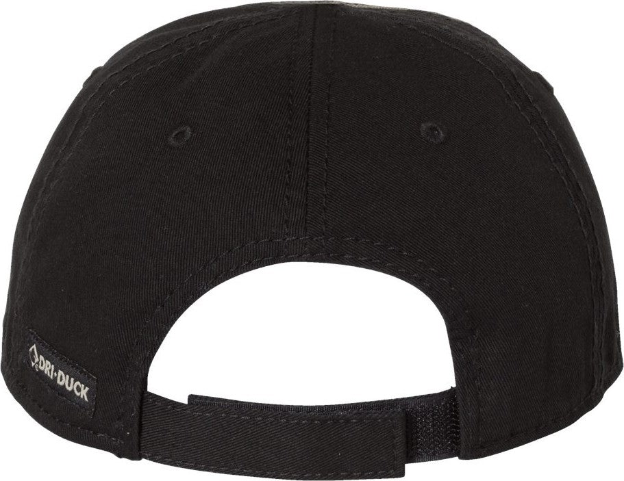 Rear View of Green Camo/ Black Tactical Cap - 3353