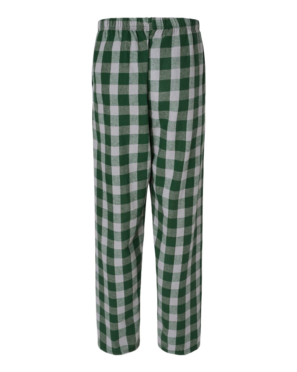 Rear View of Green/ Oxford Buffalo Harley Flannel Pants - BM6624