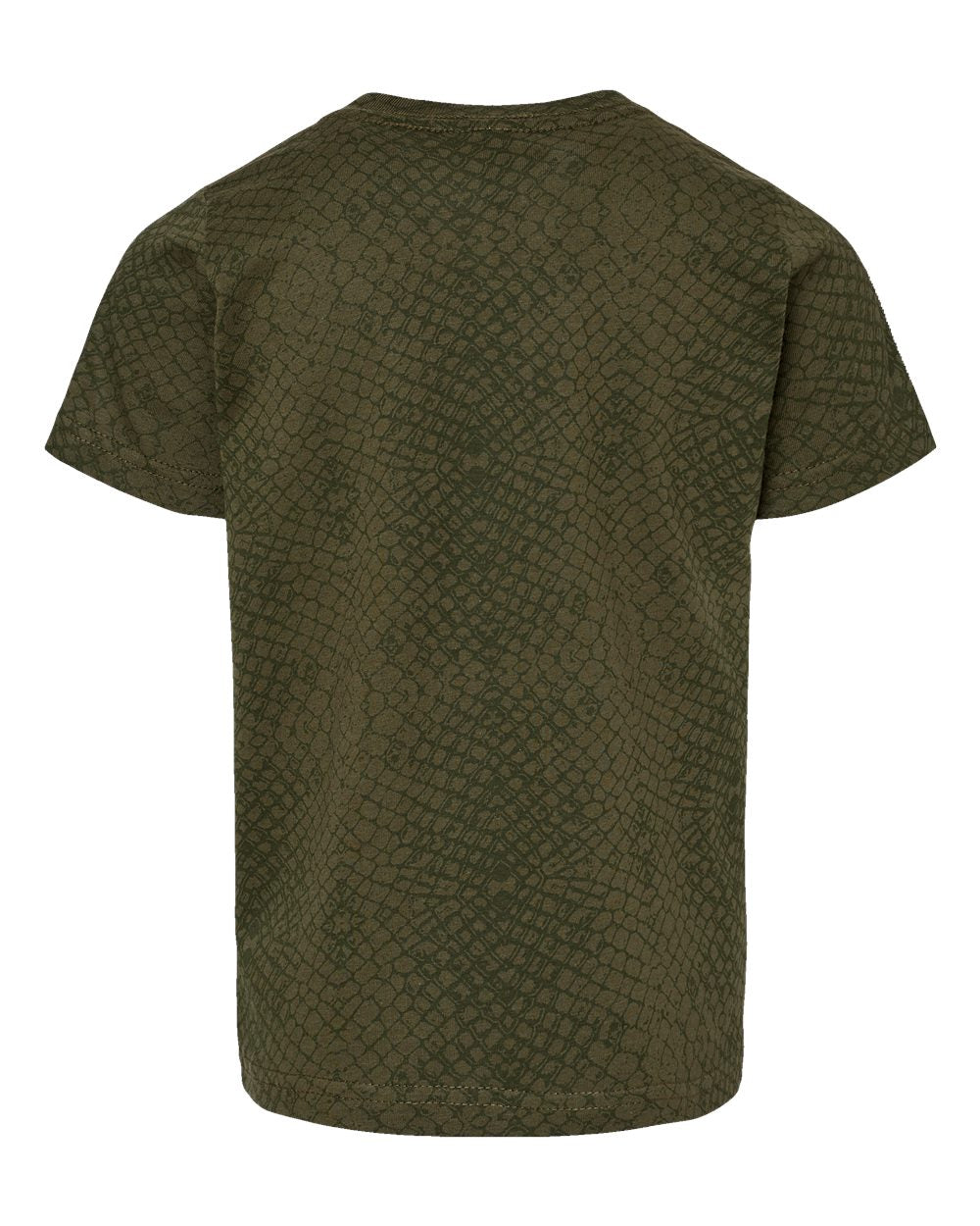 Rear View of Green Reptile Toddler Fine Jersey Tee - 3321