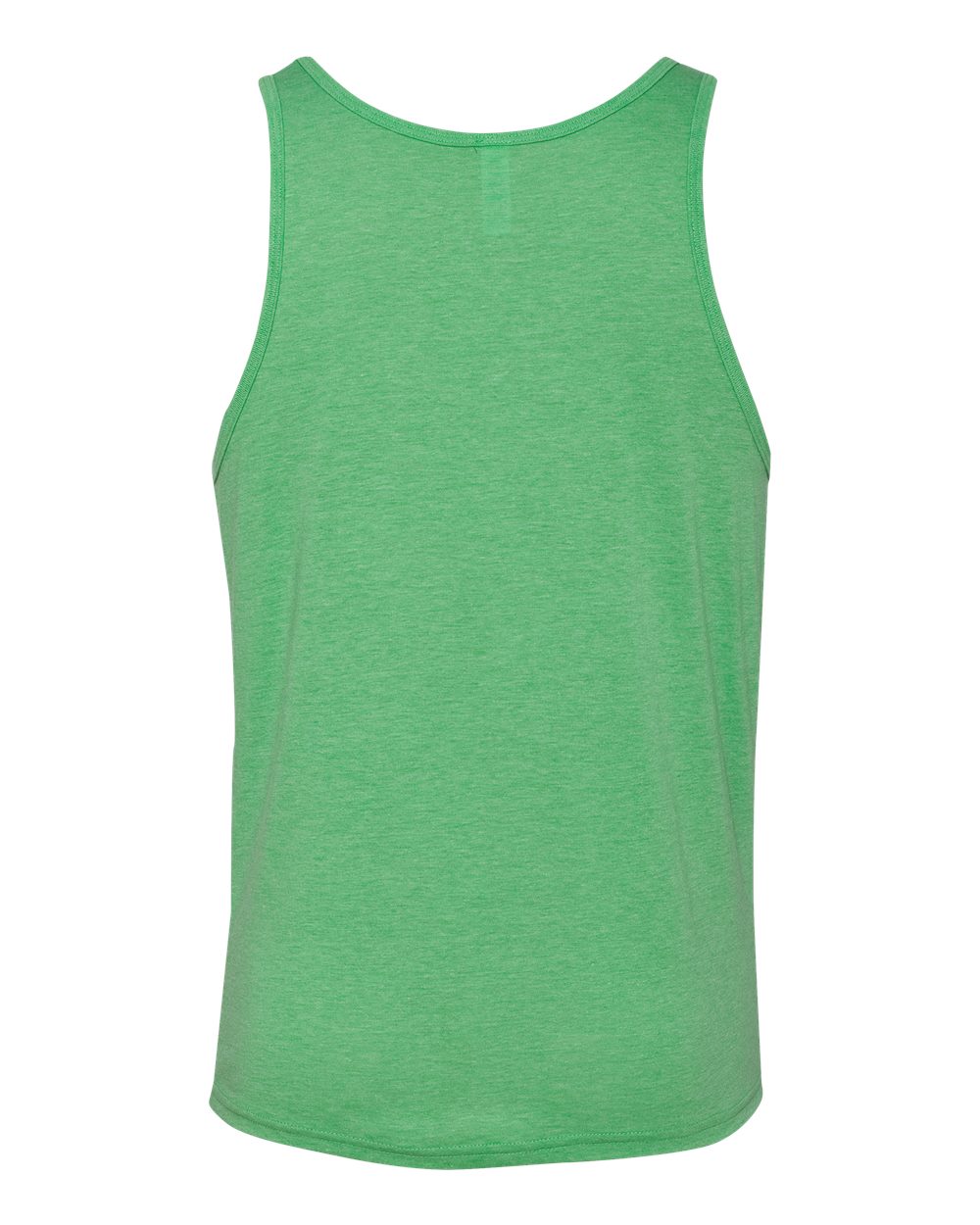 Rear View of Green Triblend Jersey Tank - 3480