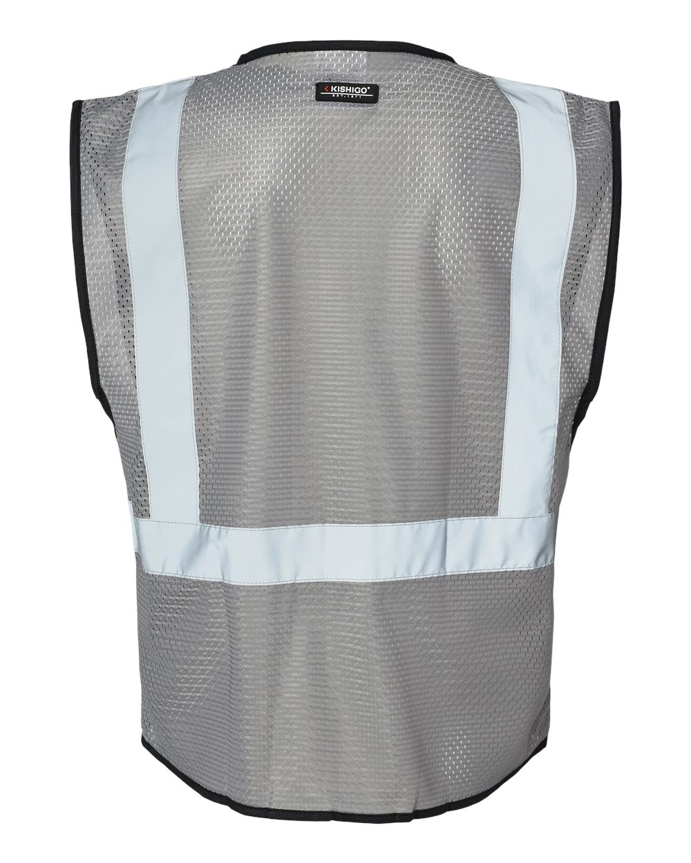 Rear View of Grey - B131 EV Series® Enhanced Visibility Non-ANSI Vest - B120-131