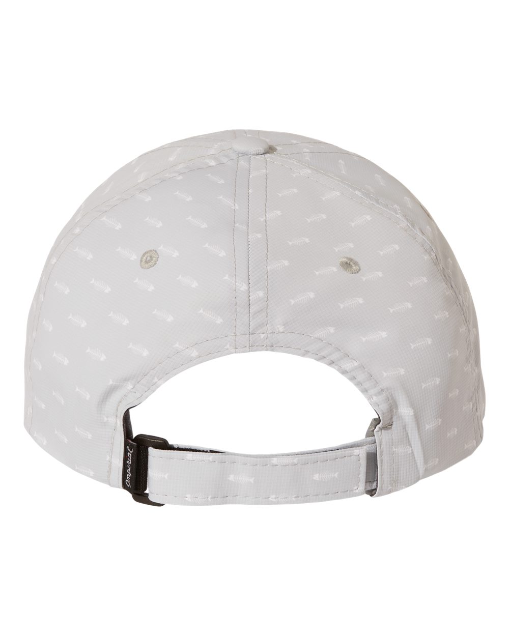 Rear View of Grey Bone Fish Alter Ego Cap - X210R